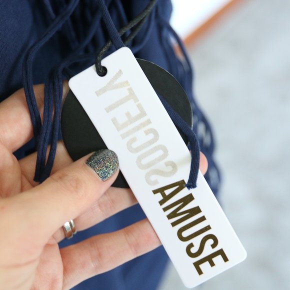 Amuse Society Emma Fleece Fringe Sleeve Sweatshirt - Picture 6 of 14